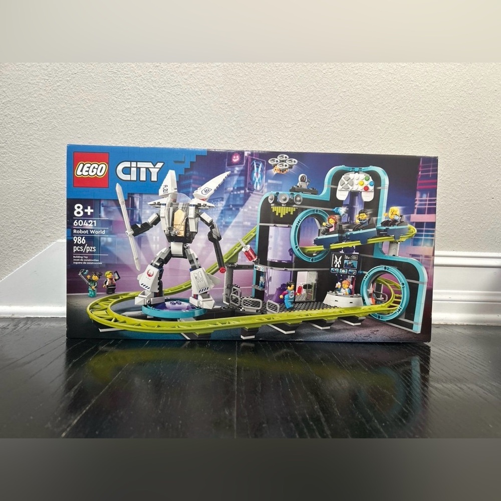 LEGO City Robot World Roller-Coaster Park Toy Building Set 60421